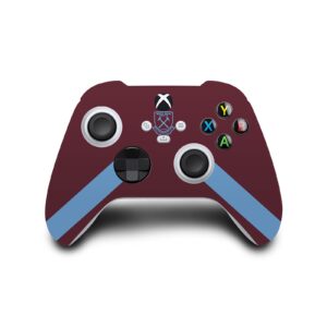 Head Case Designs Officially Licensed West Ham United FC Jersey 2020/21 Home Kit Vinyl Sticker Gaming Skin Case Cover Compatible with Xbox Series X Console and Controller Bundle