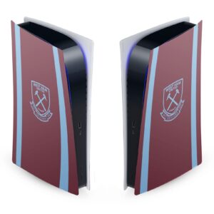 Head Case Designs Officially Licensed West Ham United FC Jersey 2020/21 Home Kit Vinyl Faceplate Sticker Gaming Skin Case Cover Compatible with Sony Playstation 5 PS5 Digital Edition Console