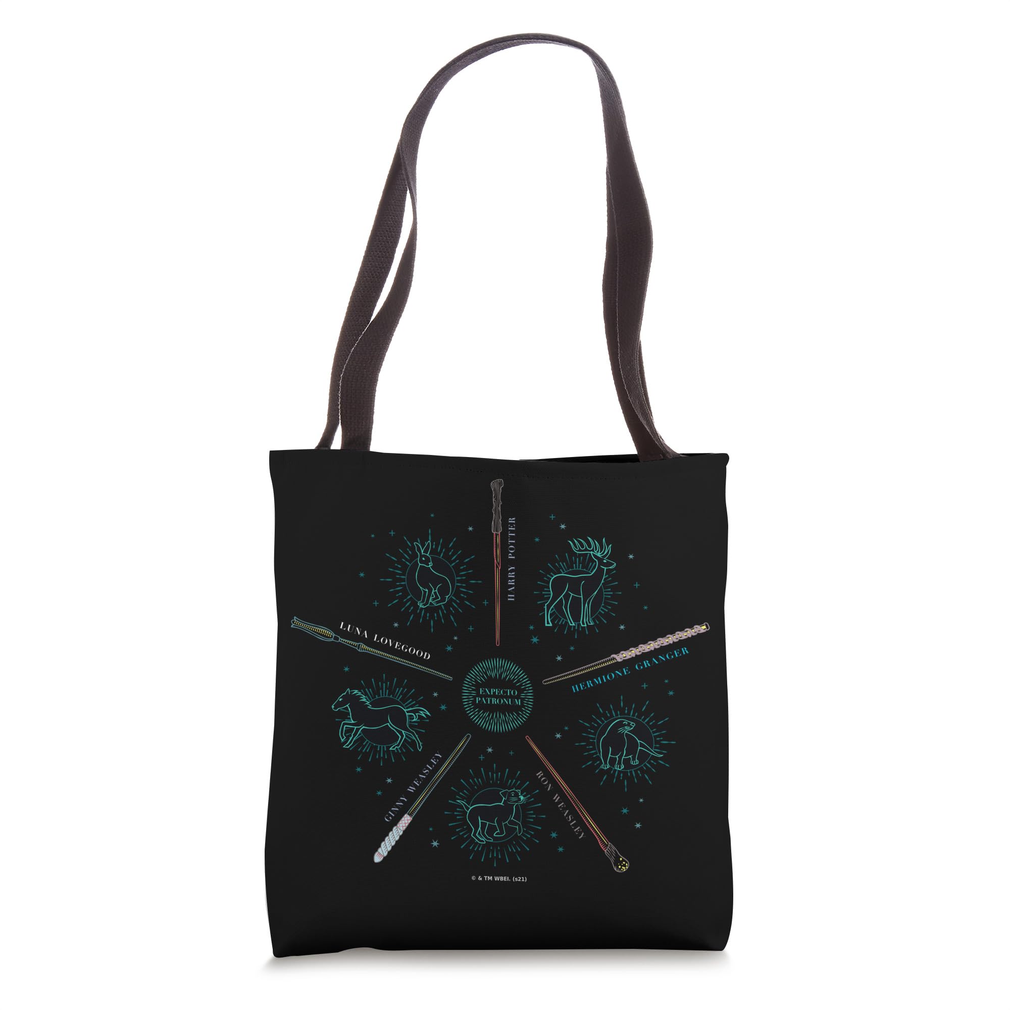 Harry Potter Expecto Patronus and Wands Tote Bag