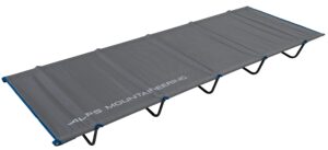 alps mountaineering ready lite camping cot, one size, charcoal/blue