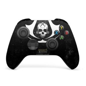 Head Case Designs Officially Licensed Assassin's Creed Grunge Black Flag Logos Vinyl Sticker Gaming Skin Case Cover Compatible with Xbox Series X Console and Controller Bundle