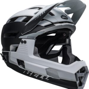 BELL Super Air R MIPS Adult Mountain Bike Helmet - Matte Black/White (2023), Medium (55-59 cm)