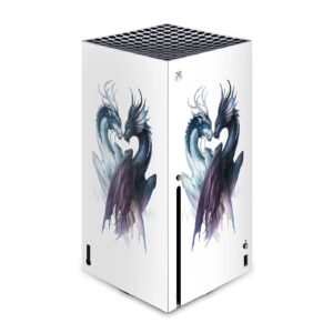 Head Case Designs Officially Licensed Jonas JoJoesArt Jödicke Yin and Yang Dragons Art Mix Matte Vinyl Sticker Gaming Skin Case Cover Compatible with Xbox Series X Console