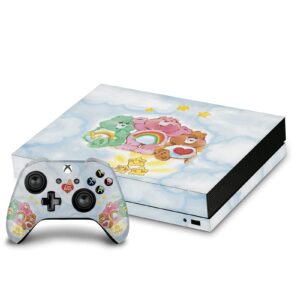 head case designs officially licensed care bears group classic matte vinyl sticker gaming skin case cover compatible with xbox one x console and controller bundle