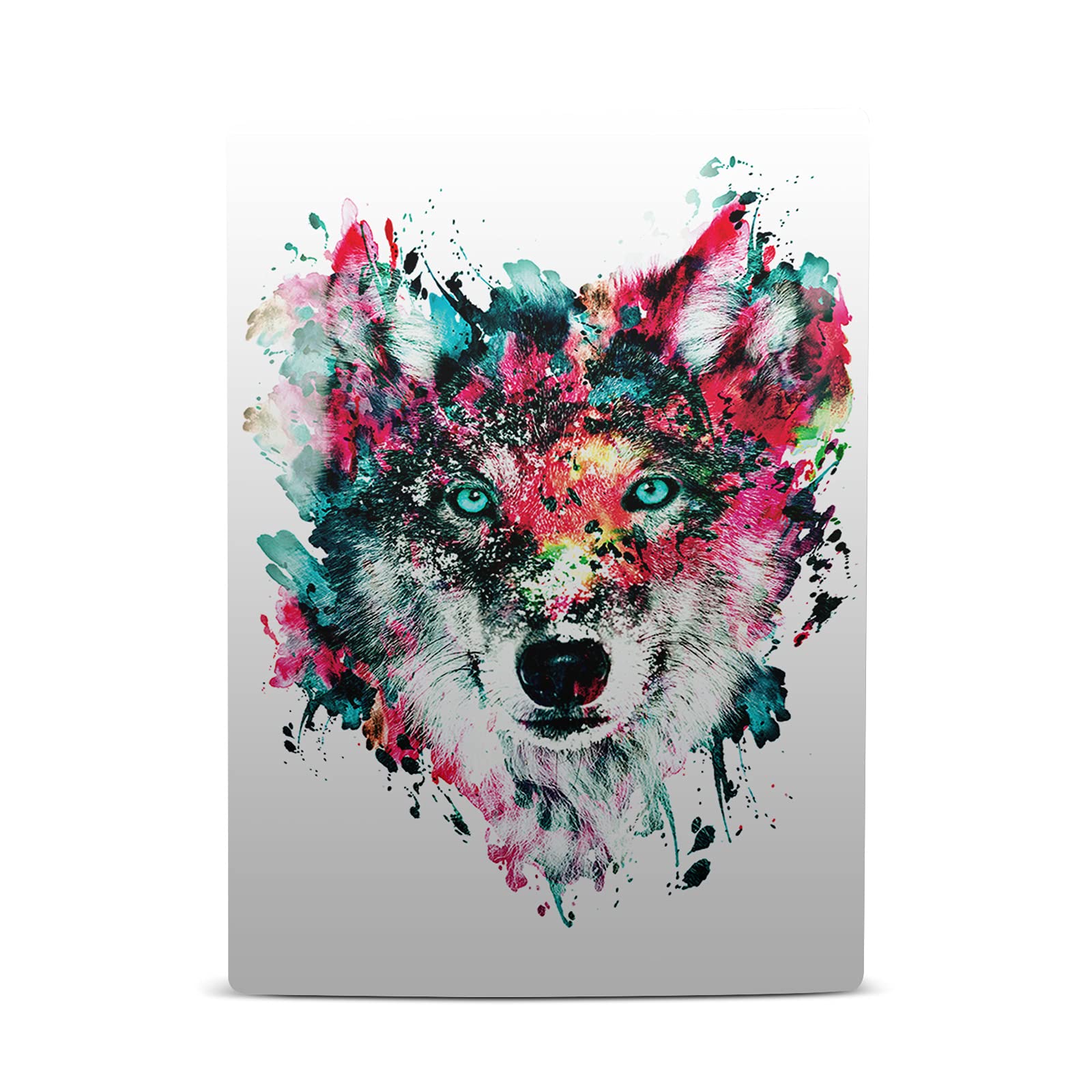 Head Case Designs Officially Licensed Riza Peker Wolf Art Mix Vinyl Faceplate Sticker Gaming Skin Case Cover Compatible with Sony Playstation 5 PS5 Digital Edition Console