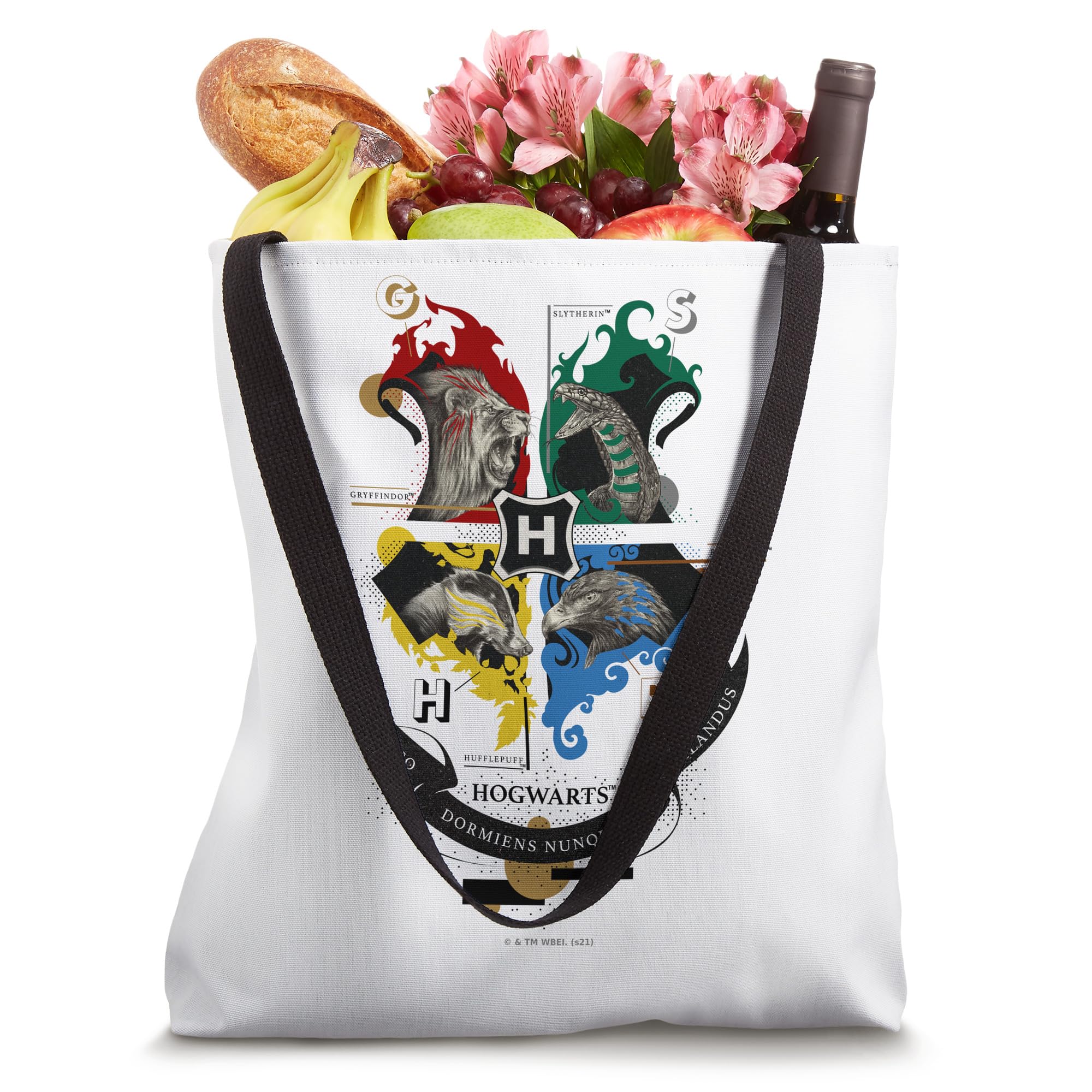 Harry Potter Hogwarts Shield Realistic Mascots Tote Bag