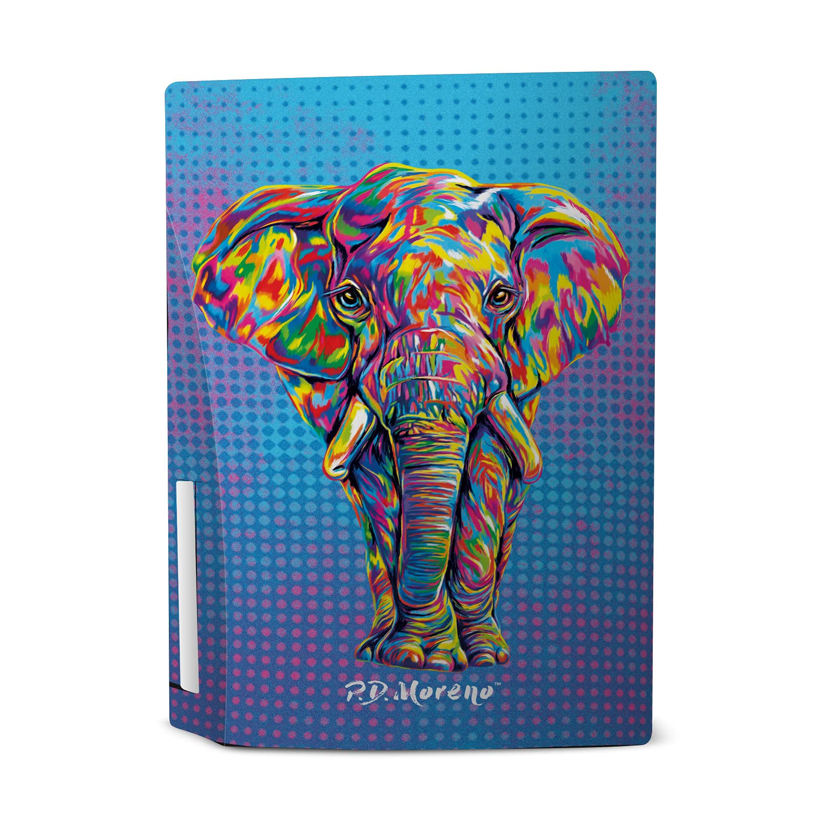 Head Case Designs Officially Licensed P.D. Moreno Elephant Animals II Vinyl Faceplate Sticker Gaming Skin Case Cover Compatible with Sony Playstation 5 PS5 Disc Edition Console & DualSense Controller