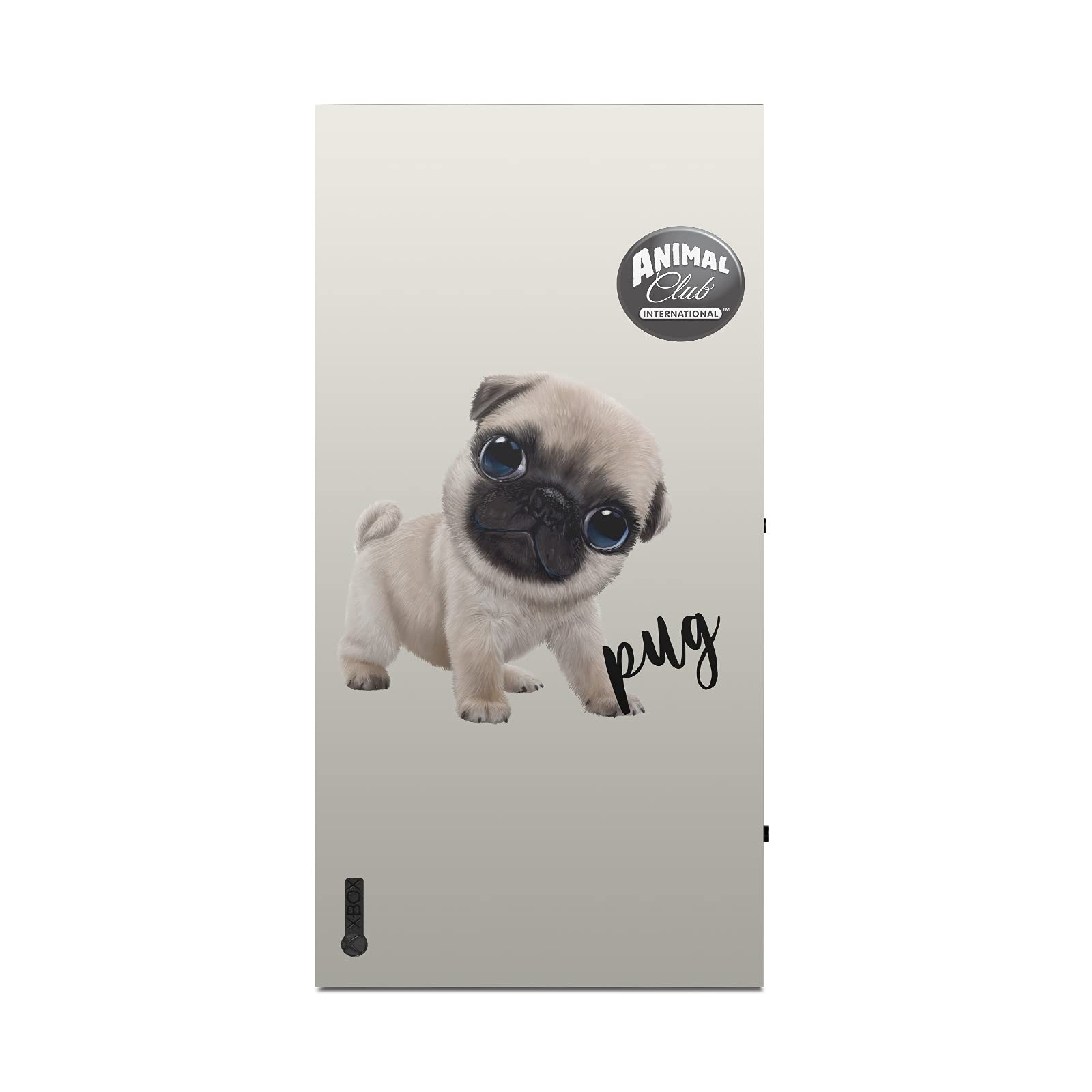 Head Case Designs Officially Licensed Animal Club International Pug Faces Vinyl Sticker Gaming Skin Case Cover Compatible with Xbox Series X Console and Controller Bundle