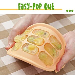 Haakaa Baby Popsicle Mold - Baby Food Maker & Breastmilk Teething Freezer Tray - BPA Free Silicone-Yellow