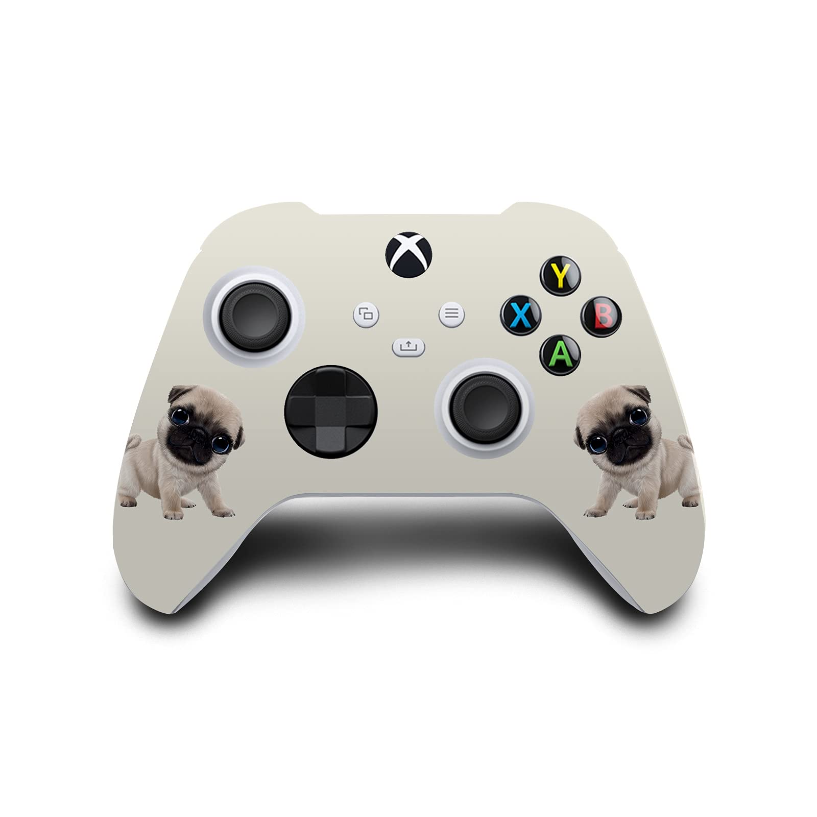 Head Case Designs Officially Licensed Animal Club International Pug Faces Vinyl Sticker Gaming Skin Case Cover Compatible with Xbox Series X Console and Controller Bundle