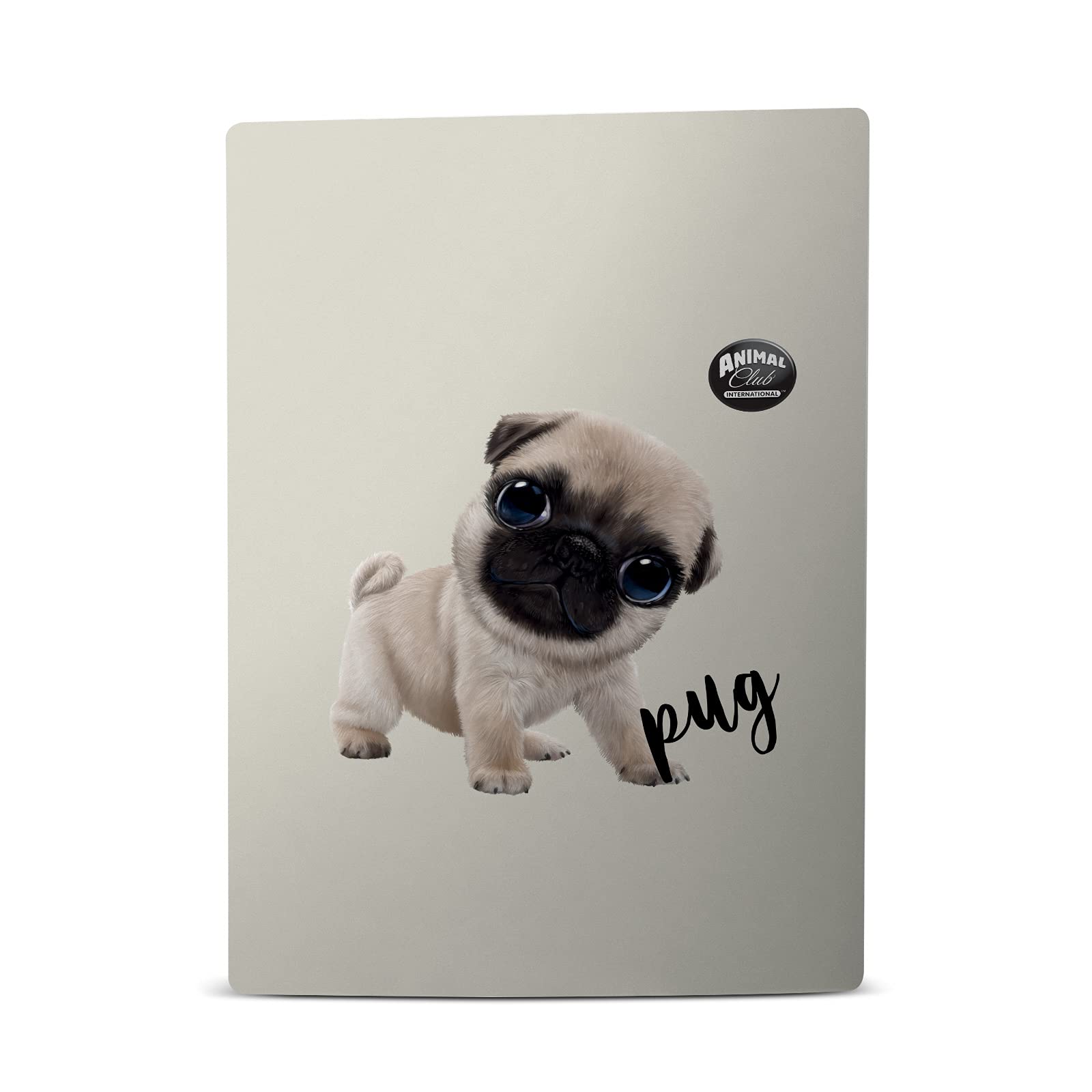 Head Case Designs Officially Licensed Animal Club International Pug Faces Matte Vinyl Faceplate Sticker Gaming Skin Case Cover Compatible with Sony Playstation 5 PS5 Disc Edition Console