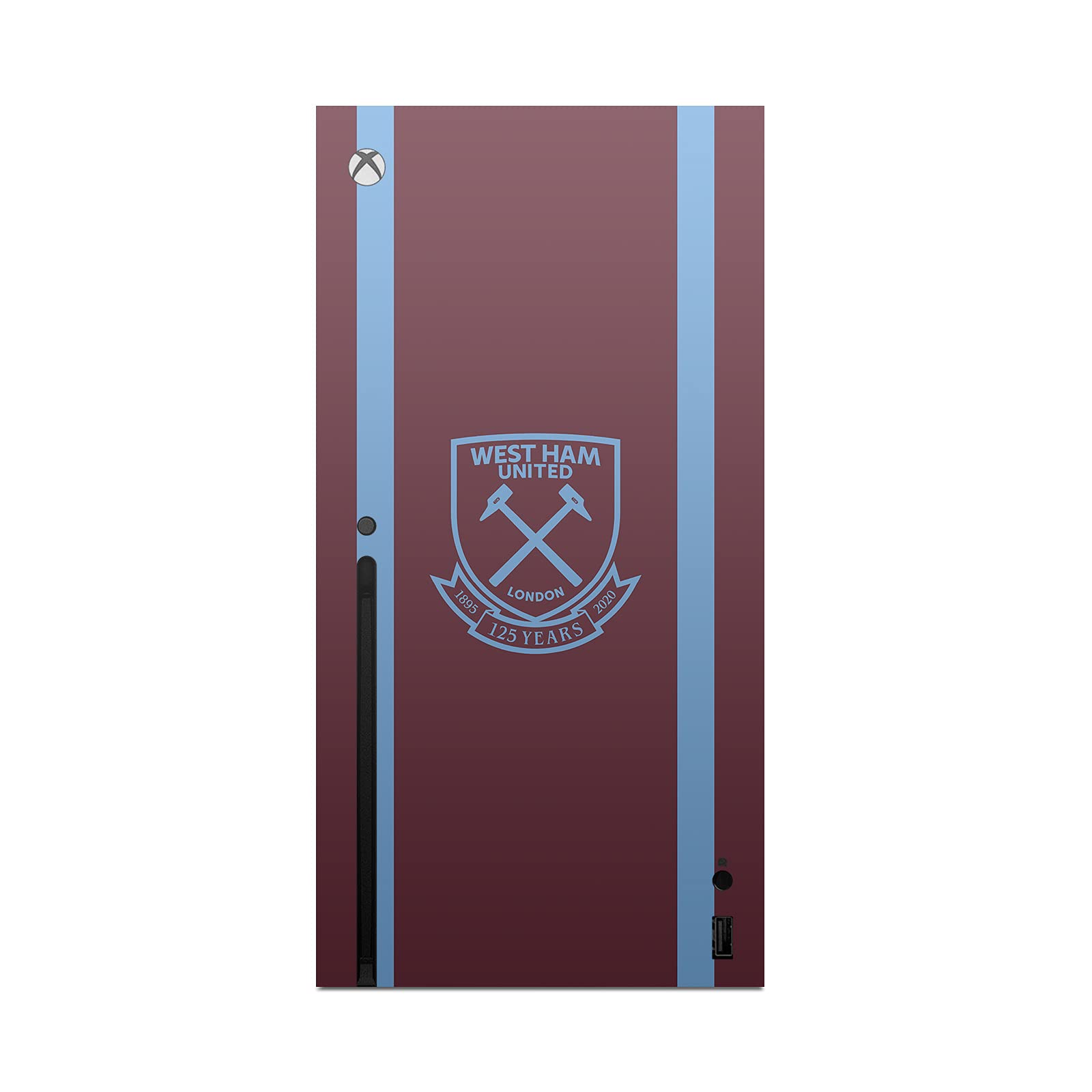 Head Case Designs Officially Licensed West Ham United FC Jersey 2020/21 Home Kit Vinyl Sticker Gaming Skin Case Cover Compatible with Xbox Series X Console