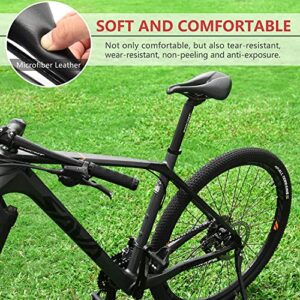 KOOTU Road Bike Saddle, Comfort Bicycle Seat for Men and Women, Waterproof Breathable Shock AbsorbingExercise Bike Seat Replacement for BMX, MTB & Road