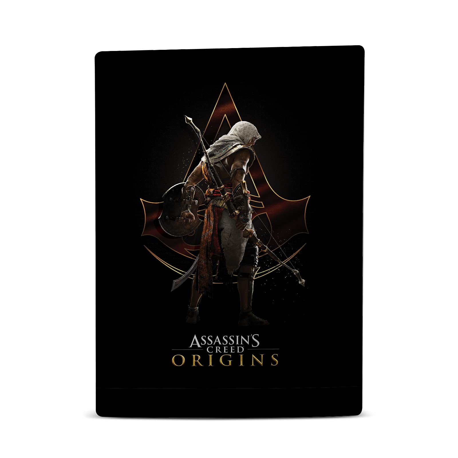 Bayek Crest Origins Character Art Matte Vinyl Faceplate Sticker Gaming Skin Case Cover Compatible with Sony Playstation 5 PS5 Disc Edition Console & DualSense Controller