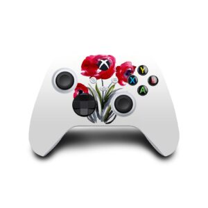 Head Case Designs Officially Licensed Mai Autumn Red Flowers Art Mix Matte Vinyl Sticker Gaming Skin Decal Cover Compatible with Xbox Series S Console and Controller Bundle