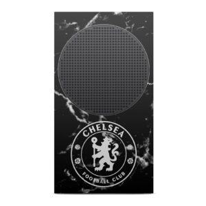 Head Case Designs Officially Licensed Chelsea Football Club Black Marble Mixed Logo Vinyl Sticker Gaming Skin Case Cover Compatible with Xbox Series S Console