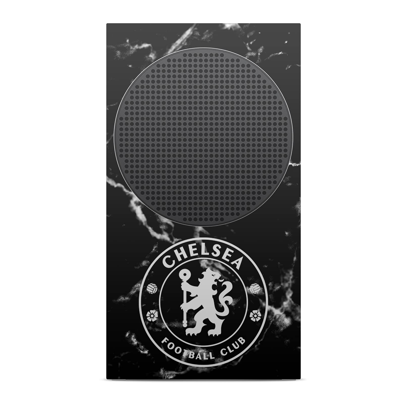 Head Case Designs Officially Licensed Chelsea Football Club Black Marble Mixed Logo Vinyl Sticker Gaming Skin Case Cover Compatible with Xbox Series S Console