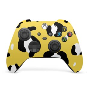 Head Case Designs Officially Licensed Grace Illustration Yellow Leopard Art Mix Matte Vinyl Sticker Gaming Skin Case Cover Compatible with Xbox Series X Console and Controller Bundle