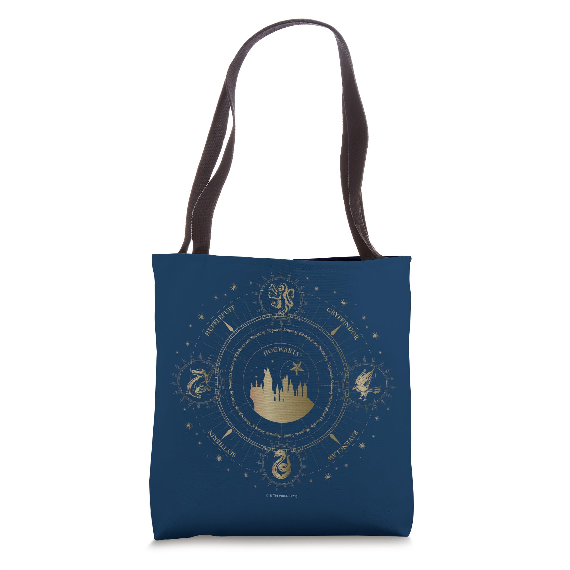 Harry Potter Hogwarts House Compass Tote Bag