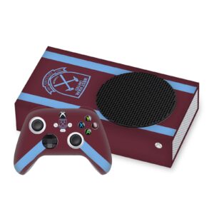 Head Case Designs Officially Licensed West Ham United FC Jersey 2020/21 Home Kit Vinyl Sticker Gaming Skin Case Cover Compatible with Xbox Series S Console and Controller Bundle