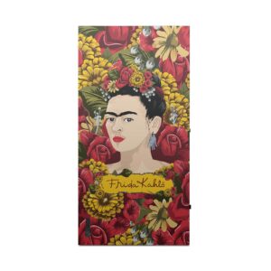 Head Case Designs Officially Licensed Frida Kahlo Portrait Pattern Floral Matte Vinyl Sticker Gaming Skin Case Cover Compatible with Xbox Series X Console