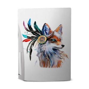 Head Case Designs Officially Licensed Pixie Cold Fox Art Mix Matte Vinyl Faceplate Sticker Gaming Skin Case Cover Compatible with Sony Playstation 5 PS5 Disc Edition Console & DualSense Controller