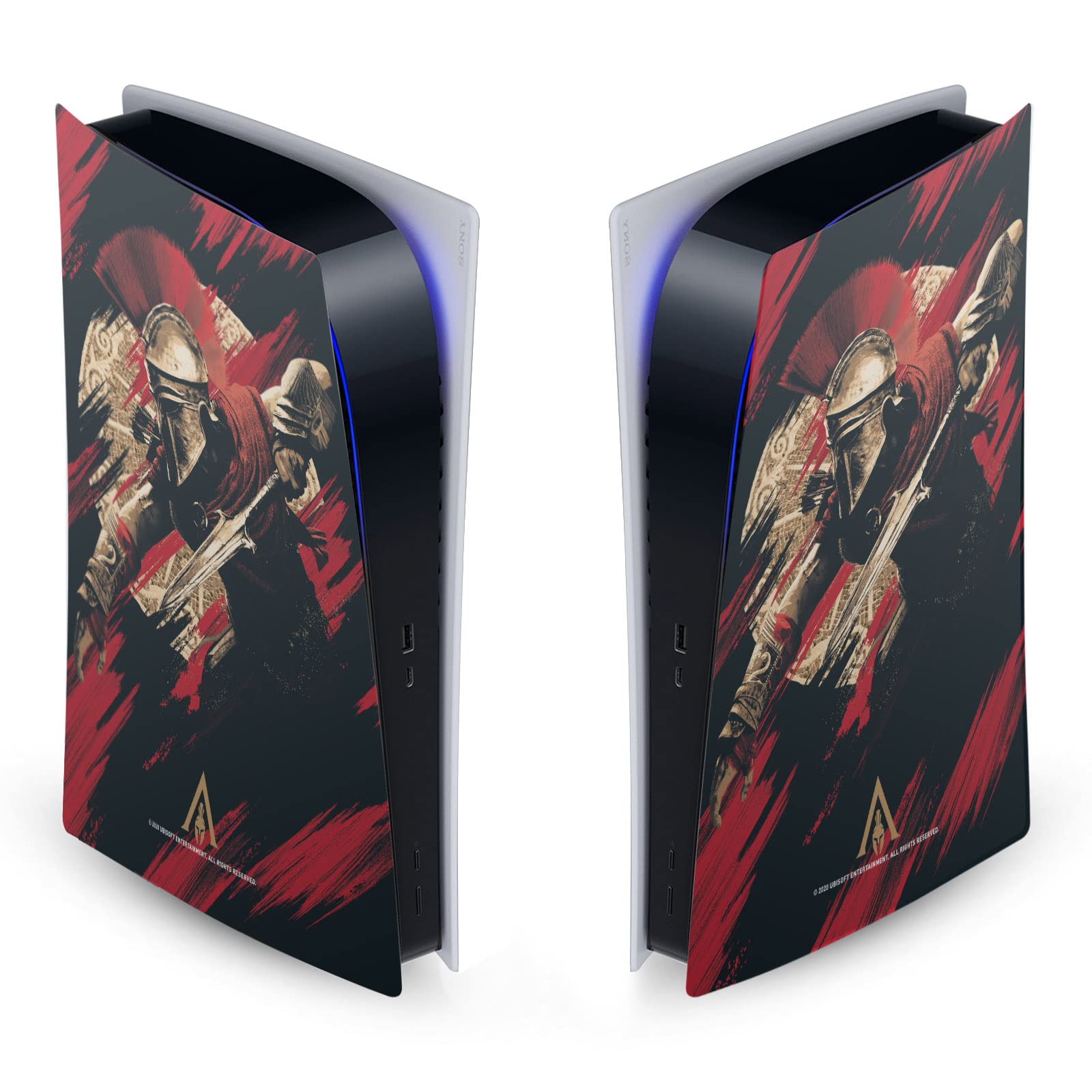 Head Case Designs Officially Licensed Assassin's Creed Alexios Odyssey Artwork Matte Vinyl Faceplate Sticker Gaming Skin Case Cover Compatible with Sony Playstation 5 PS5 Digital Edition Console