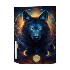 Head Case Designs Officially Licensed Jonas JoJoesArt Jödicke Dreamcatcher Wolf Art Mix Vinyl Faceplate Sticker Gaming Skin Case Cover Compatible with Sony Playstation 5 PS5 Disc Edition Console