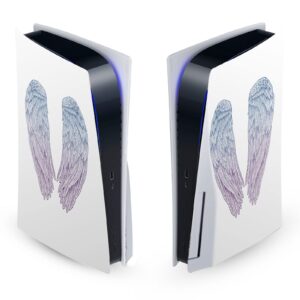 head case designs officially licensed rachel caldwell angel wings art mix vinyl faceplate sticker gaming skin case cover compatible with sony playstation 5 ps5 disc edition console