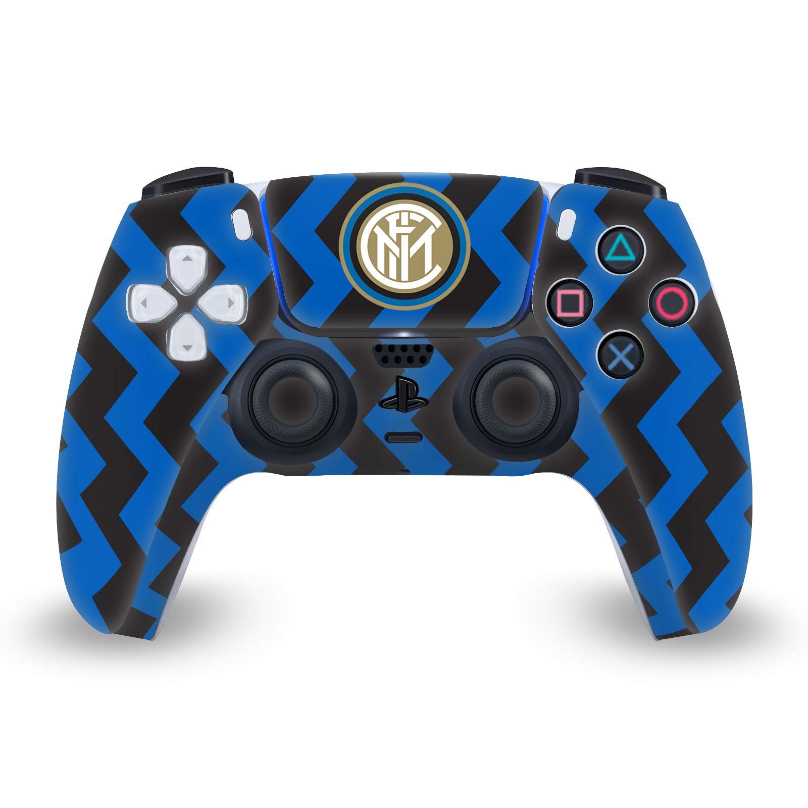 Head Case Designs Officially Licensed Inter Milan Home 2020/21 Crest Kit Matte Vinyl Faceplate Sticker Gaming Skin Case Cover Compatible with Sony Playstation 5 PS5 DualSense Controller