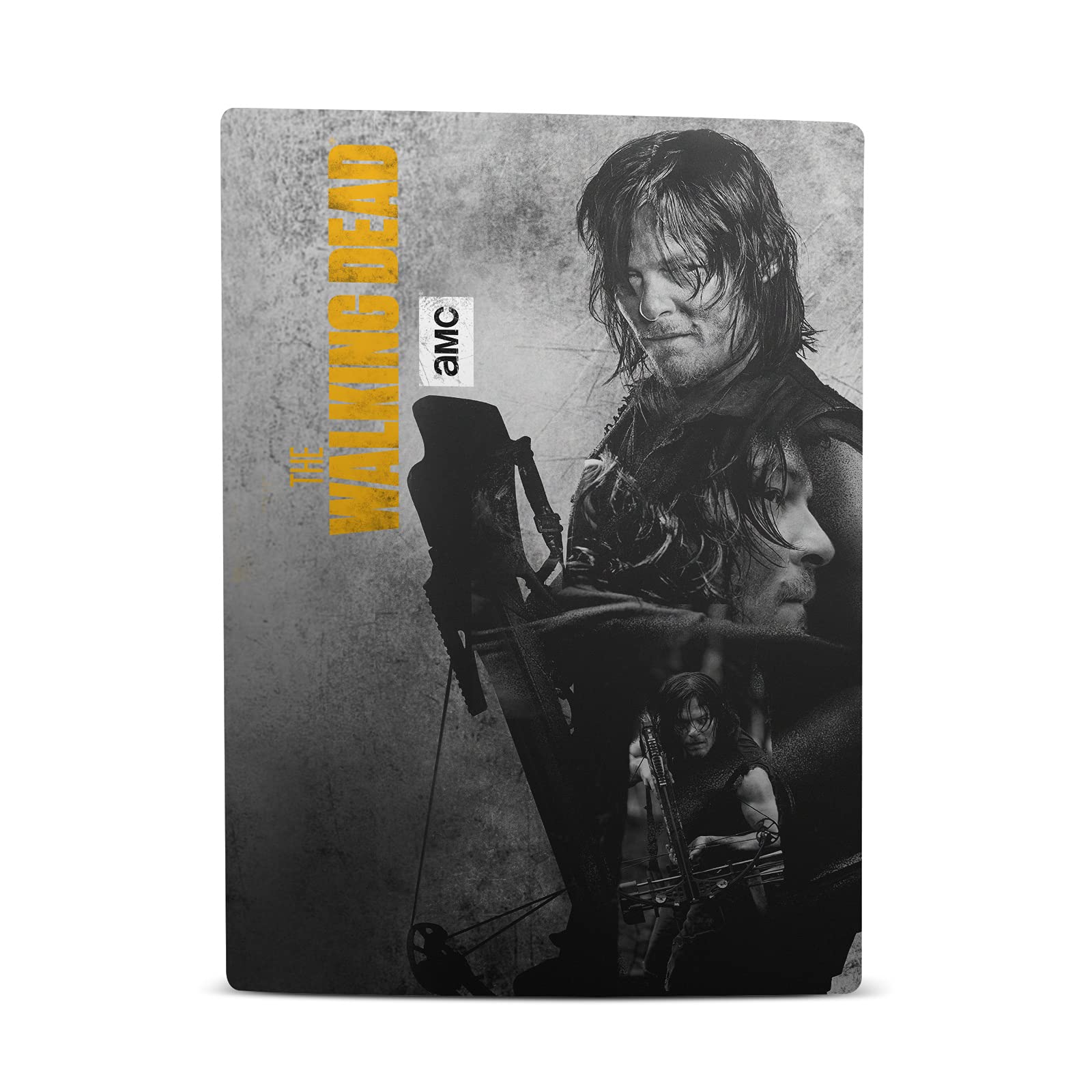 Daryl Double Exposure Daryl Dixon Graphics Vinyl Faceplate Sticker Gaming Skin Case Cover Compatible with Sony Playstation 5 PS5 Digital Edition Console and DualSense Controller