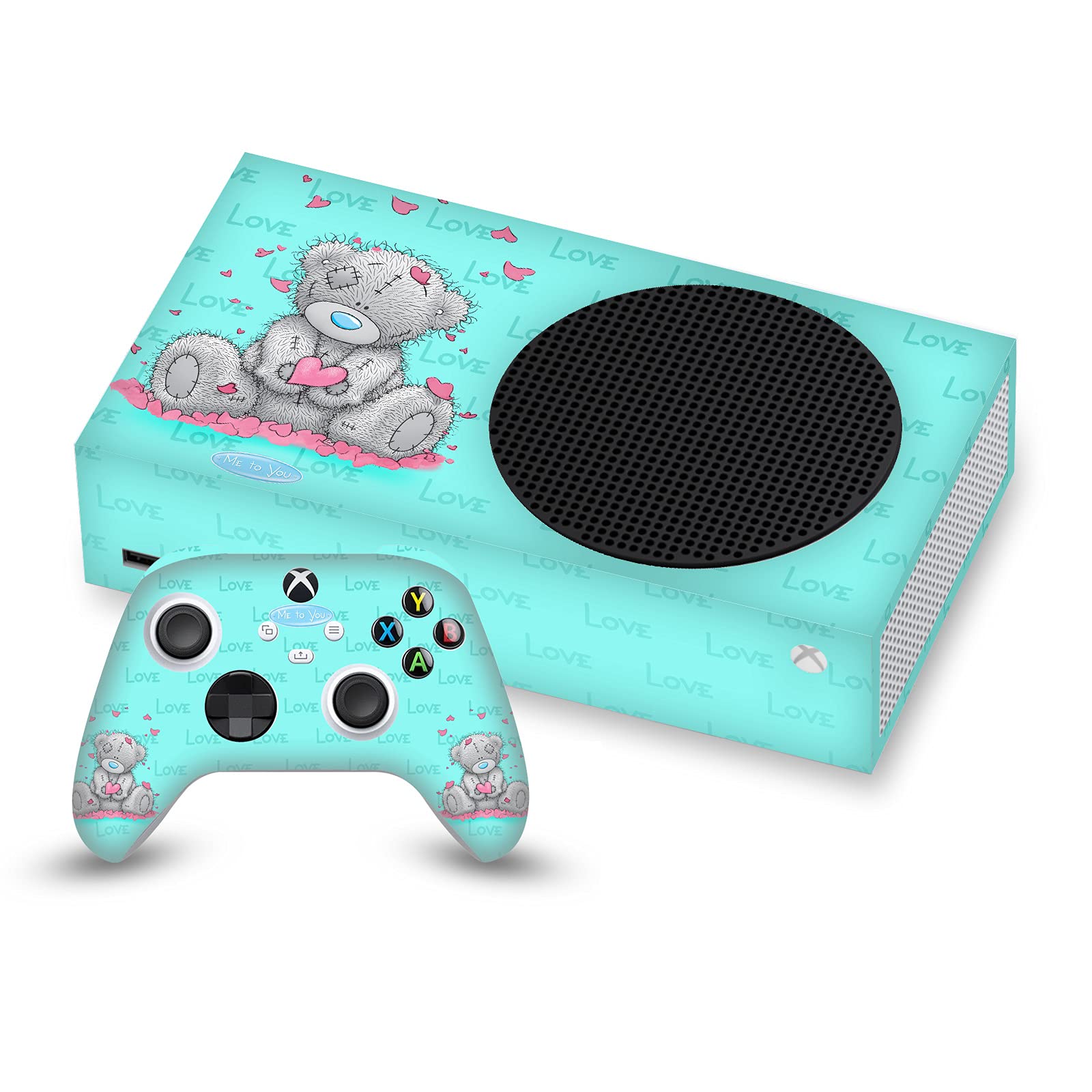 Head Case Designs Officially Licensed Me to You Love Classic Tatty Teddy Matte Vinyl Sticker Gaming Skin Case Cover Compatible with Xbox Series S Console and Controller Bundle