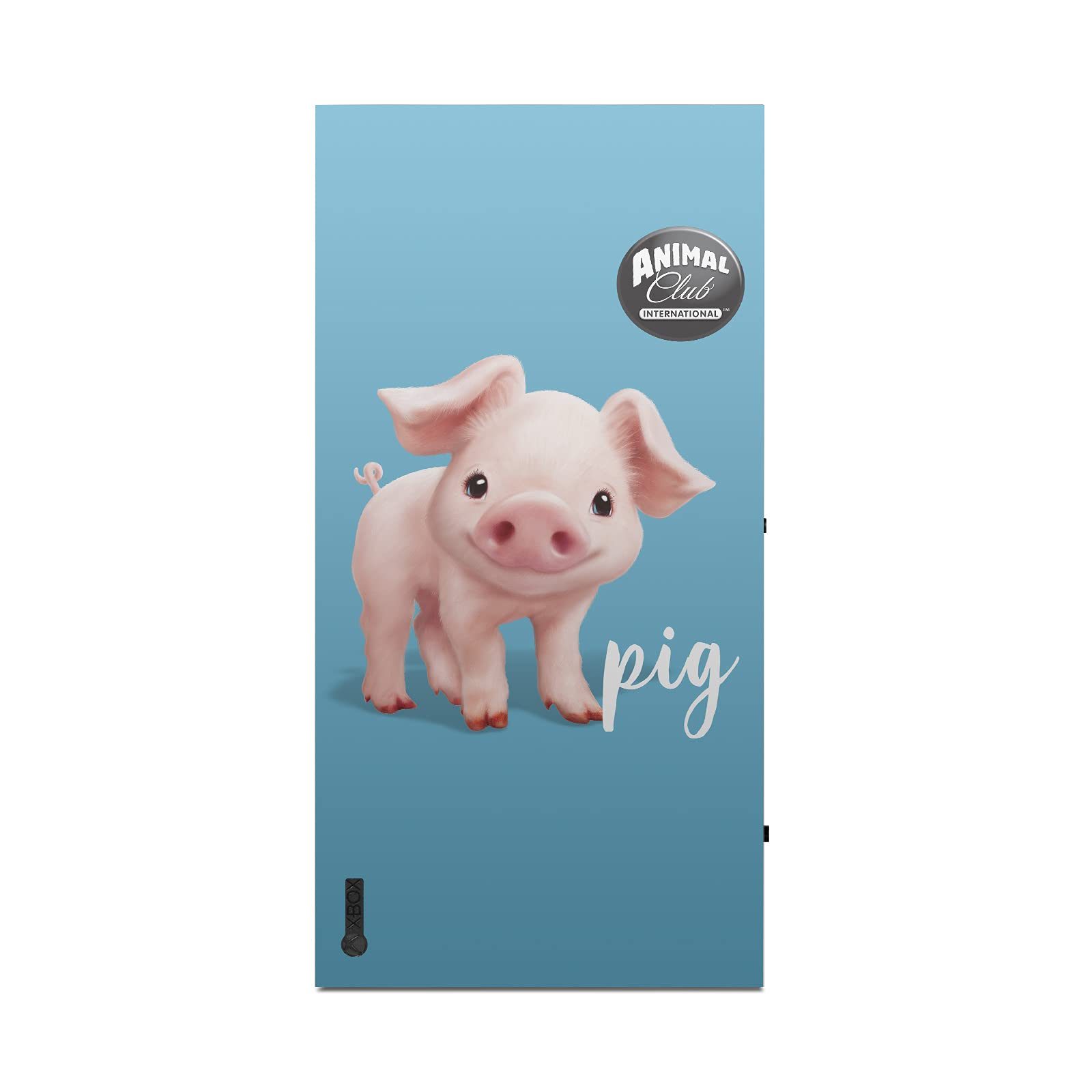 Head Case Designs Officially Licensed Animal Club International Pig Faces Matte Vinyl Sticker Gaming Skin Case Cover Compatible with Xbox Series X Console