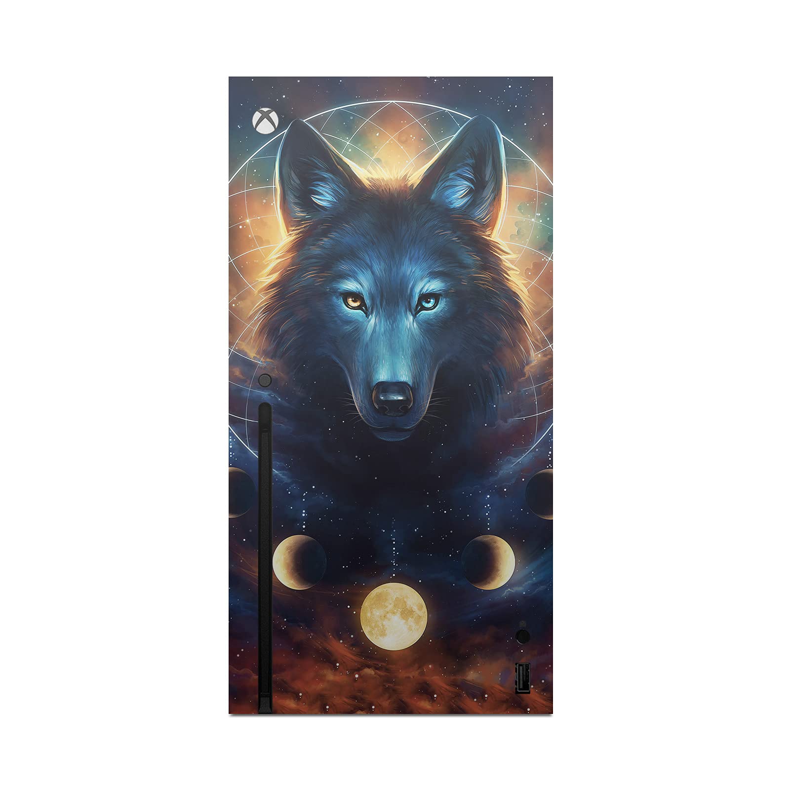 Head Case Designs Officially Licensed Jonas JoJoesArt Jödicke Dreamcatcher Wolf Art Mix Vinyl Sticker Gaming Skin Case Cover Compatible with Xbox Series X Console