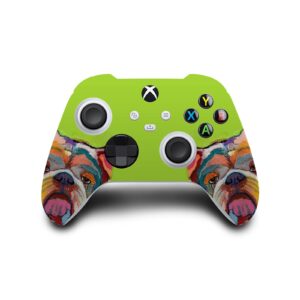 Head Case Designs Officially Licensed Michel Keck Bulldog Art Mix Vinyl Sticker Gaming Skin Case Cover Compatible with Xbox Series X Console and Controller Bundle