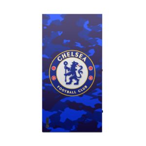 Head Case Designs Officially Licensed Chelsea Football Club Camouflage Mixed Logo Vinyl Sticker Gaming Skin Case Cover Compatible with Xbox Series X Console and Controller Bundle