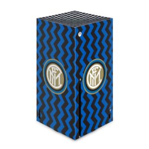 head case designs officially licensed inter milan home 2020/21 crest kit matte vinyl sticker gaming skin case cover compatible with xbox series x console