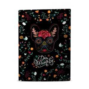 Day of The Dead French Bulldog Vinyl Faceplate Sticker Gaming Skin Case Cover Compatible with Sony Playstation 5 PS5 Disc Edition Console & DualSense Controller