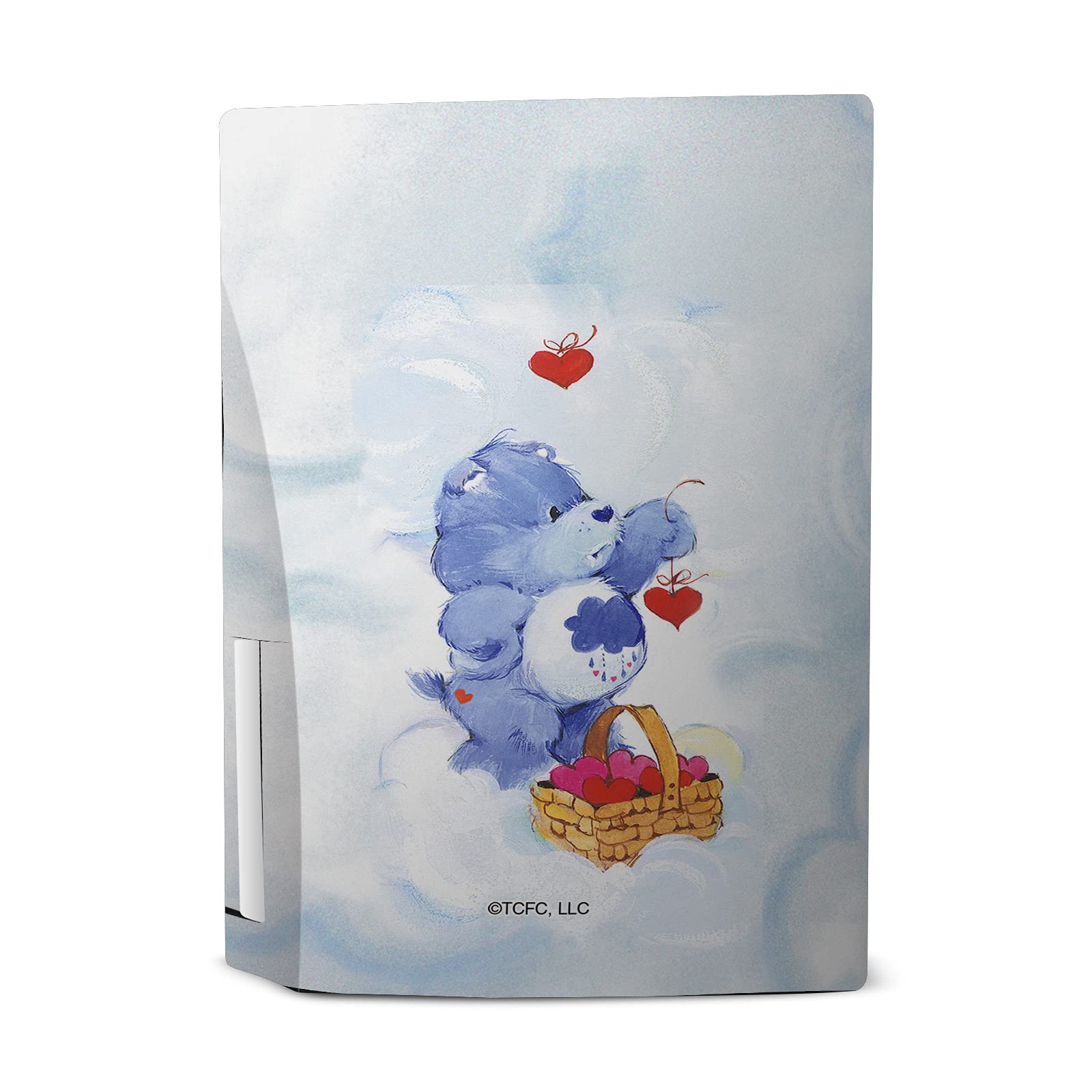 Head Case Designs Officially Licensed Care Bears Grumpy Classic Vinyl Faceplate Sticker Gaming Skin Case Cover Compatible with Sony Playstation 5 PS5 Disc Edition Console