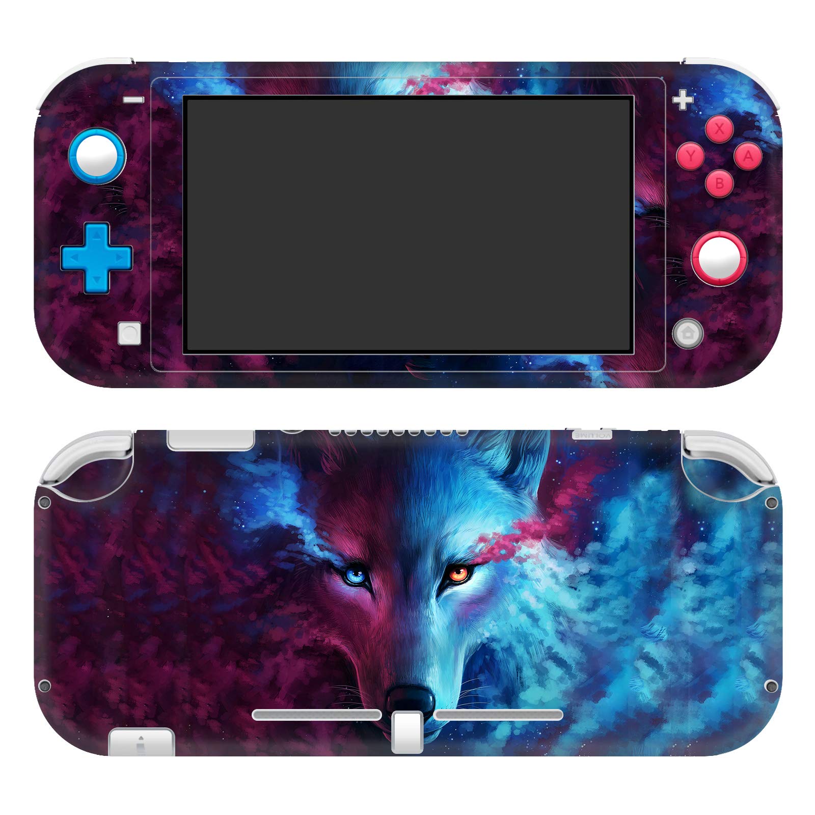 Head Case Designs Officially Licensed Jonas "JoJoesArt" Jödicke Wolf Galaxy Art Mix Vinyl Sticker Gaming Skin Case Cover Compatible With Nintendo Switch Lite