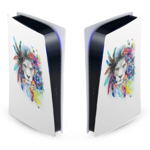 head case designs officially licensed pixie cold king of the lions art mix vinyl faceplate sticker gaming skin case cover compatible with sony playstation 5 ps5 digital edition console