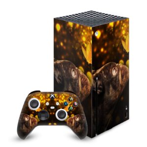 head case designs officially licensed klaudia senator butterfly french bulldog matte vinyl sticker gaming skin case cover compatible with xbox series x console and controller bundle