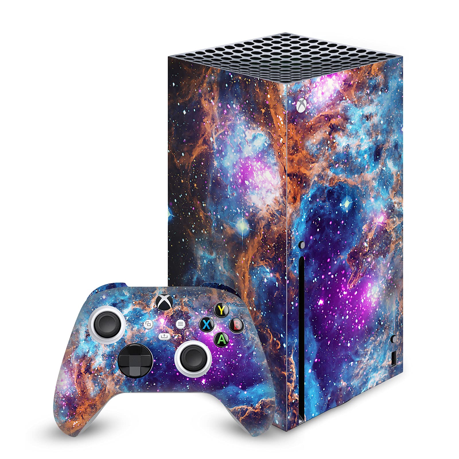 Head Case Designs Officially Licensed Cosmo18 Lobster Nebula Art Mix Matte Vinyl Sticker Gaming Skin Case Cover Compatible with Xbox Series X Console and Controller Bundle