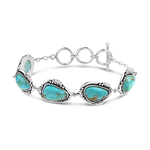 Stauer - Women's Sedona Turquoise Ring & Bracelet (Size 10)