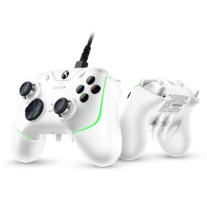 razer wolverine v2 chroma wired gaming pro controller for xbox series x|s, xbox one, pc: rgb lighting - remappable buttons & triggers - mecha-tactile buttons & d-pad - trigger stop-switches - white