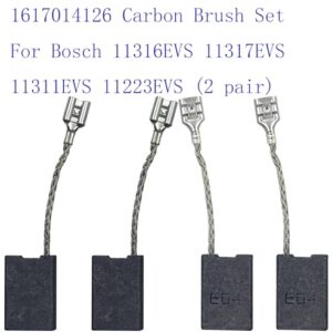 Qissiq 1617014126 Carbon Brush Set for Bosch 11316EVS 11317EVS 11311EVS 11223EVS (2 Pair)