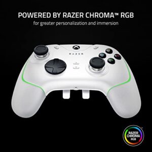 Razer Wolverine V2 Chroma Wired Gaming Pro Controller for Xbox Series X|S, Xbox One, PC: RGB Lighting - Remappable Buttons & Triggers - Mecha-Tactile Buttons & D-Pad - Trigger Stop-Switches - White