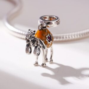 Camel Charm Pendant 925 Sterling Silver Lucky Animals Desert Hump Lover Bead Charms for Pandora Bracelet Women Gifts