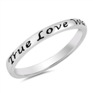 closeoutwarehouse 925 sterling silver true love waits ring size 8