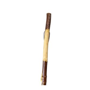 Wilcor Natural Hardwood Hiking Stick - 54In Leather Lanyard